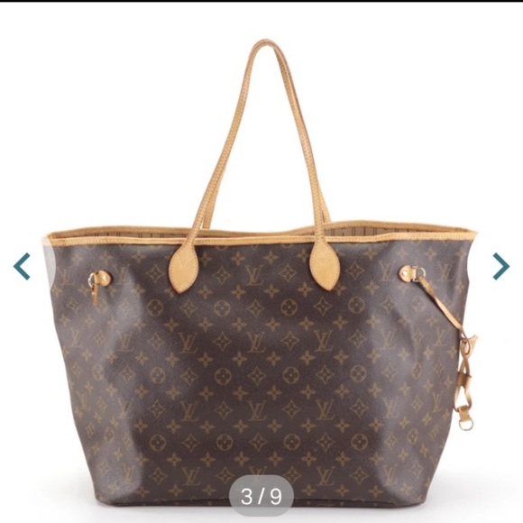 Louis Vuitton Neverfull GM Monogram Canvas & Vachetta Leather - Picture 6 of 17
